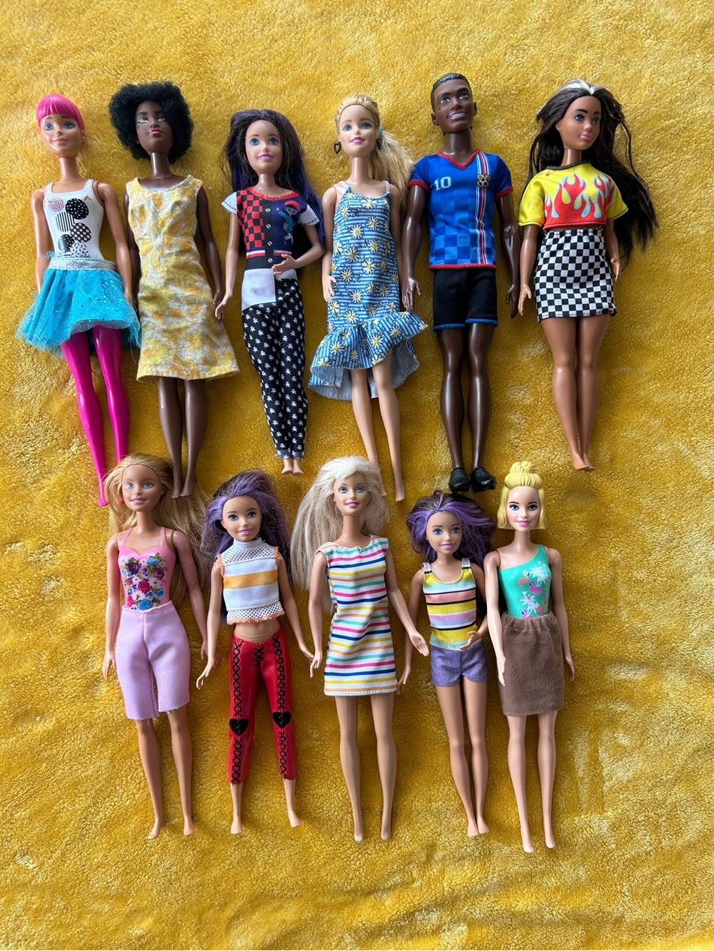 13 Dressed Barbie Ken Skipper Doll Lot